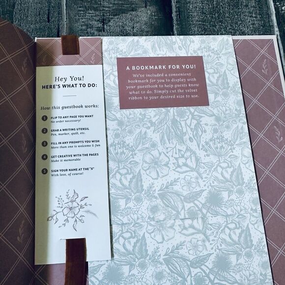 Our Wedding Guest Book Fun Interactive Lily & Val Wedding Memory Book - Picture 10 of 10